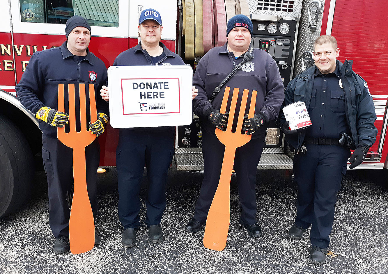 Collecting for food pantries
